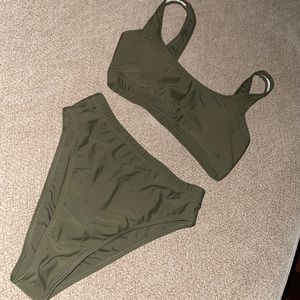 Army Green Two piece bikini